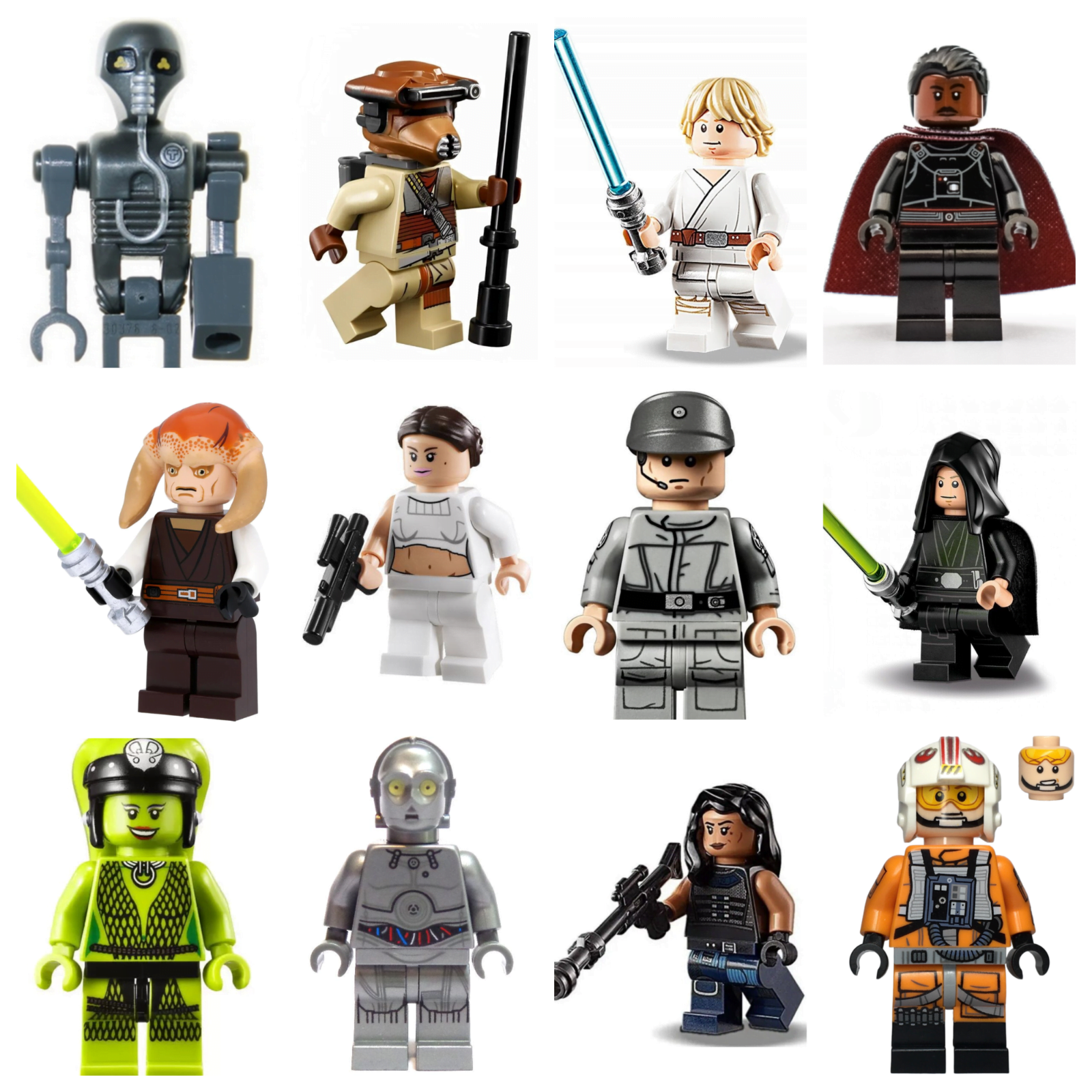 Lego Star Wars RARE Minifigures Brand New with Weapons and Accessories ...